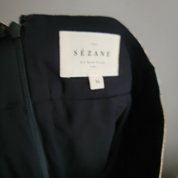 Sezane Malla Skirt in Metallic Cognac Tiles size 36 - Picture 5 of 7